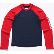 サンディショアーズロングスリーブサンガード Sandy Shores Long Sleeve Sunguard AY0017 465 Collegiate Navy, Mountain Red Sサイズ [アウトドア トップス キッズ]