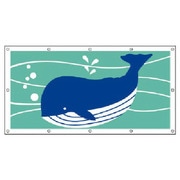 930-14 [＃フェンスシート 安全水族館2 クジラ ターポリン 900×1740]