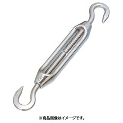 水本 ステンレス 枠式ターンバックル（フック＆フック）SUS316 捻子径2分 A-2282