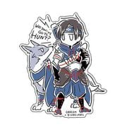 CAPCOM×B-SIDE LABELステッカー モンスターハンター ハンター＆ガルク ラインアート [キャラクターグッズ]