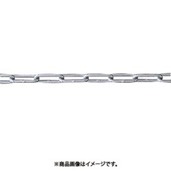 水本 アルミカラーチェーン シルバー 30m 線径3.5mm AL-3.5S