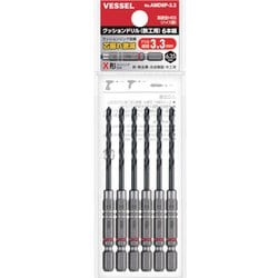 ベッセル クッションドリル（鉄工用）6本組 Φ3.3×98mm AMD6P-3.3