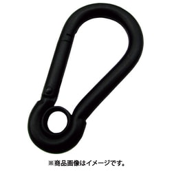 水本 ステンレス スナップフックA型（リング付） 黒色塗装 線径5mm長さ53mm A-2833
