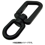 A-2852 [水本 ステンレス スイベルスナップZ型 黒色塗装 線径8mm長さ123mm]