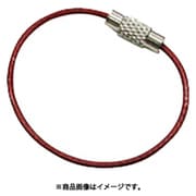 A-2959 [水本 キーワイヤーホルダー ワイヤー径1mm全長150mm レッド]
