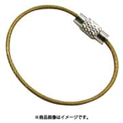 A-2960 [水本 キーワイヤーホルダー ワイヤー径1mm全長150mm ゴールド]