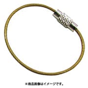 A-2981 [水本 キーワイヤーホルダー ワイヤー径1.5mm全長110mm ゴールド]