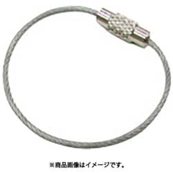 A-2984 [水本 キーワイヤーホルダー ワイヤー径1.5mm全長150mm クリアー]