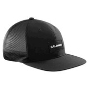 TRUCKER FLAT CAP LC1680300 BLACK/BLACK S/Mサイズ [キャップ]
