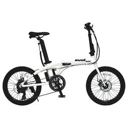 電動アシスト式自転車 evol-mini F207 パールホワイト EAF207#506