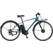 電動アシスト式自転車 evol-C277 27型 7段変速 ターコイズ/グレー EBC277#357