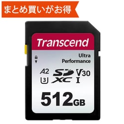 Ultra Performance SDXCカード 512GB UHS-I U3 V30 A2 最大読込160MB/s 最大書込90MB/s TS512GSDC340S