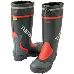 AZ4702-010-25.0 [安全ゴム長靴 ブラックXレッド 25.0cm]