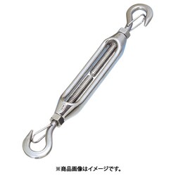 B-2298 [水本 ステンレス 枠式ターンバックル外れ止め付（フック＆フック） SUS316 捻子径2分]