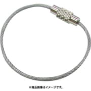 B-2977 [水本 キーワイヤーホルダー ワイヤー径1.5mm全長110mm クリアー （1個入り）]