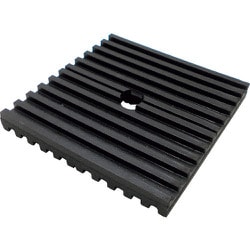 WAKI 防振ゴム穴あき 10x100x100mm BGH-02