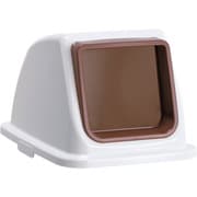 エコ分別カラーペールW65 蓋 茶オープン 一般ゴミ DS-194-711-4