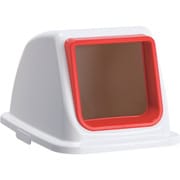 エコ分別カラーペールW65 蓋 赤オープン もえるゴミ DS-194-712-2