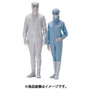 C1550B-5L [クリーンウェア フード一体静電クリーンスーツ C1550B ブルー 5L]