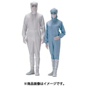 C1550B-S [クリーンウェア フード一体静電クリーンスーツ C1550B ブルー S]