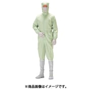 C1550G-SS [クリーンウェア フード一体静電クリーンスーツ C1550G グリーン SS]