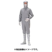 C1550GY-4L [クリーンウェア フード一体静電クリーンスーツ C1550GY グレー 4L]