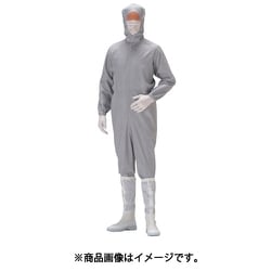 C1550GY-M [クリーンウェア フード一体静電クリーンスーツ C1550GY グレー M]