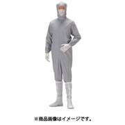 C1550GY-S [クリーンウェア フード一体静電クリーンスーツ C1550GY グレー S]