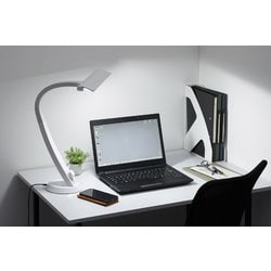 TWINBIRD - TWINBIRD　LEDデスクライト　LE-H851W ツインバード デスクライト LED 目に優しい 照明 スタンド 読書