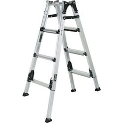 GUS120 [上部操作式伸縮脚付はしご兼用脚立 GAUDI STANDARD（ガウディ スタンダード）120cm 最大使用質量100kg]