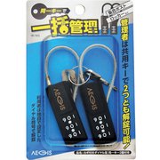 IB-143 [WAKI カギ付ダイヤル錠2P ドウイツキー]