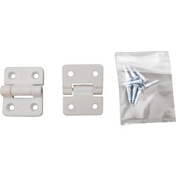 WAKI PCストップ丁番 IF‐094 20mm 白（2個入） IF-094