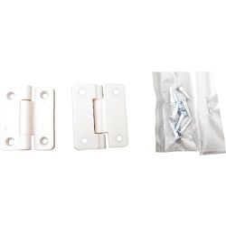 WAKI PCストップ丁番 IF‐097 30mm 白（2個入） IF-097