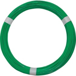 IW-345 [WAKI カラーワイヤー 緑 番手16 線径1.5～1.6mm 長さ100m]
