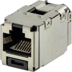 CCS6X88BL [カテゴリ6A シールド付きRJ45JJ中継アダプター]