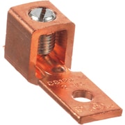 CS125-14SL-QY [銅製メカニカルコネクター 1穴 マイナスネジ 電線サイズ AWG2 -AWG1/0 取付穴 64mm]