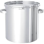 CTL-27 [日東 ステンレスタンク ストレートレバーバンド式密閉タンク（フタ付） 15L]