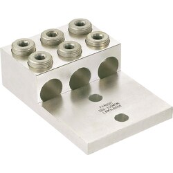 LAM3LB600-12-1 [アルミ製メカニカルコネクター 2穴3バレルラグ 電線サイズAWG2-600kcmil]