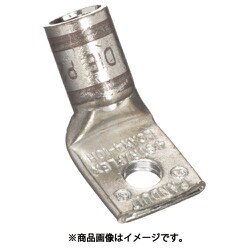 銅製圧縮端子 1穴 電線サイズ AWG4 取付穴サイズ 51mm バレル角度 45度 LCAX4-10H-L