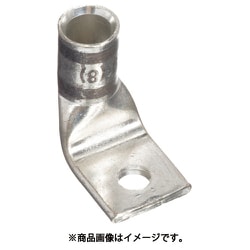 銅製圧縮端子 1穴 電線サイズ AWG4 取付穴サイズ 86mm バレル角度 90度 LCAX4-56F-L