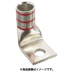 銅製圧縮端子 1穴 電線サイズ AWG8 取付穴サイズ 51mm バレル角度 90度 LCAX8-10F-L