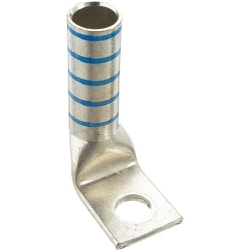 銅製圧縮端子 1穴 電線サイズ AWG6 取付穴サイズ 69mm バレル角度 90度 LCB6-14F-L