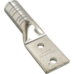 銅製圧縮端子 2穴 電線サイズ 1000 kcmil 取付穴サイズ 135mm 取付穴間隔 445mm LCC1000-12-3