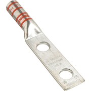 LCC3/0-12W-X [銅製圧縮端子 2穴 電線サイズ AWG3/0 取付穴サイズ 135mm 取付穴間隔 445mm]