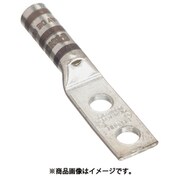 LCCX4-38D-L [銅製圧縮端子 2穴 電線サイズ AWG4 取付穴サイズ 104mm 取付穴間隔 254mm]
