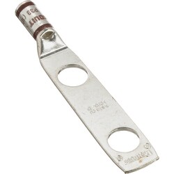 LCD2-14B-Q [銅製圧縮端子 2穴 電線サイズ AWG2 取付穴サイズ 69mm 取付穴間隔 191mm]