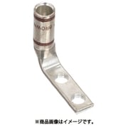 LCDN2-14AF-Q [銅製圧縮端子 2穴 幅細取付板 電線サイズ AWG2 取付穴サイズ 69mm 取付穴間隔 160mm バレル角度 90度]