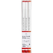 水性カラーペン ギターペンプチ レッド 3色セット GRPT-3RD