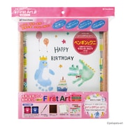 手形・足形制作キット FirstArt（ファーストアート） 色紙 ペンギンとワニ HPSK-SB/H-4