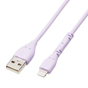 Lightningケーブル イージーグリップ 充電・データ通信 MFi認証 1m パープル MPA-UALPSE10PU